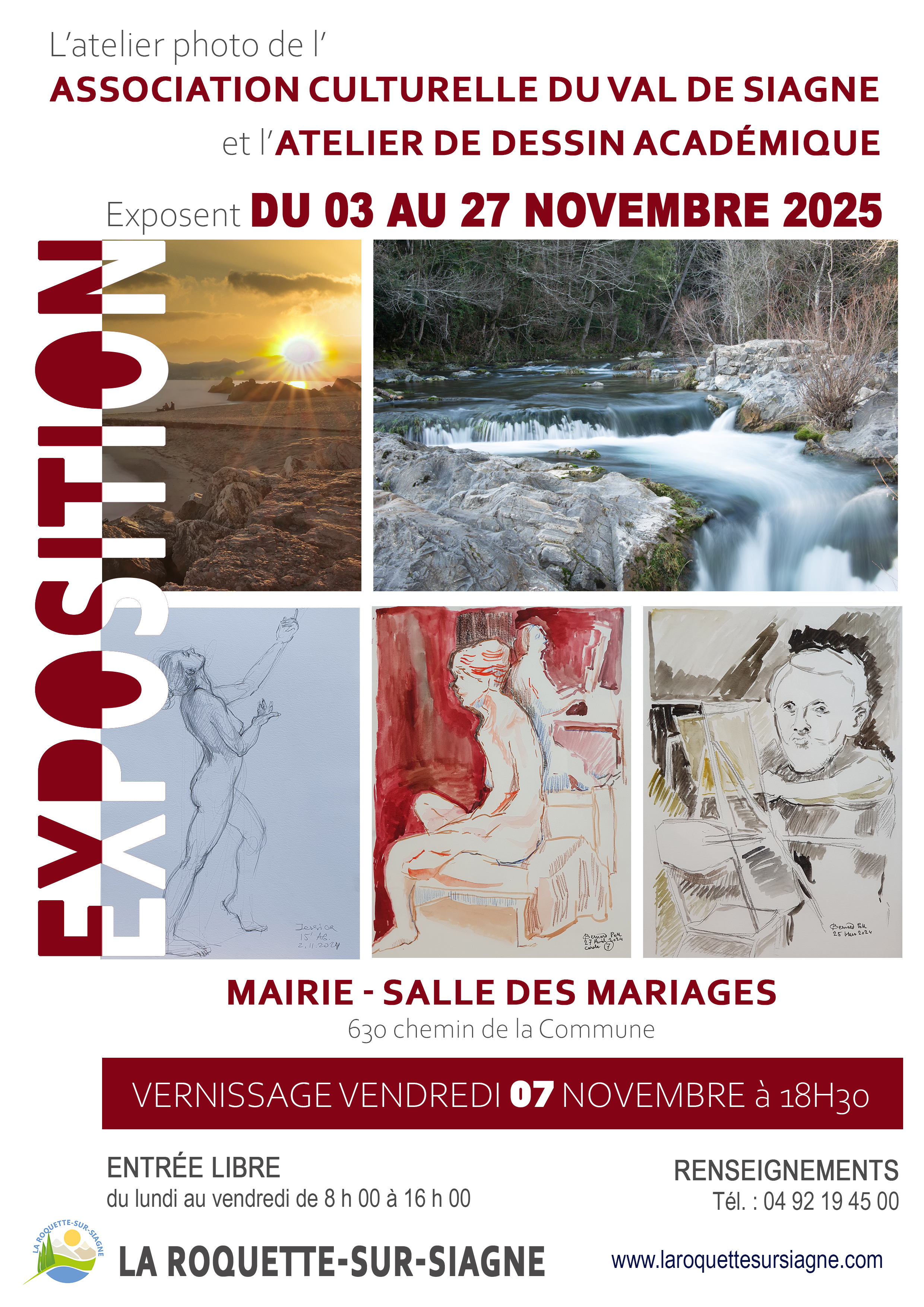 Affiche Vernissage Couleurs d'Afrique
